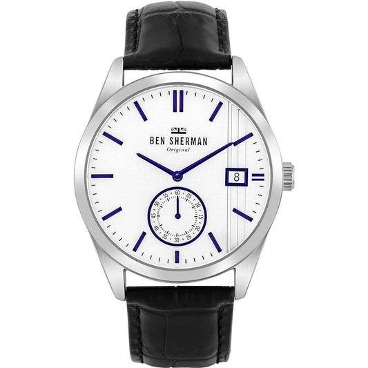 Ben Sherman – Schwarze Lederuhr