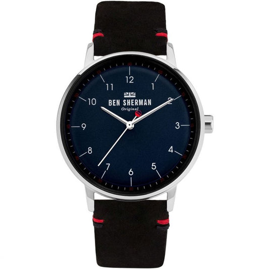 Ben Sherman – Schwarze Lederuhr