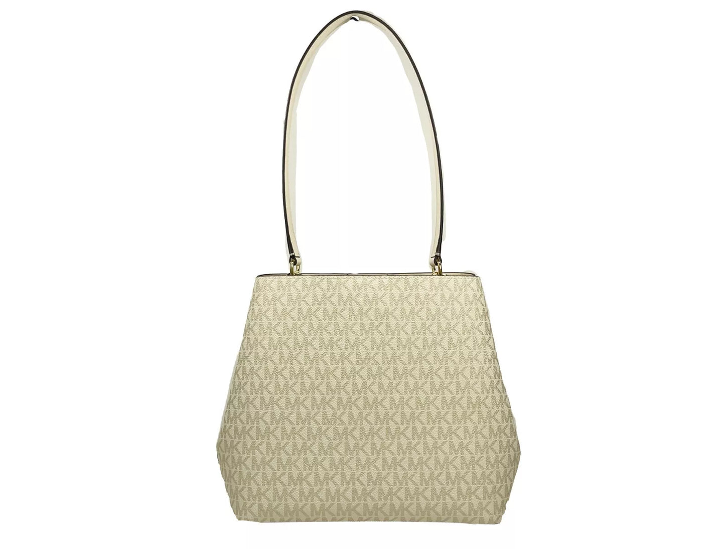 Michael Kors – Pratt Bucket – Umhängetasche, mittelgroß, Blassgold/Creme
