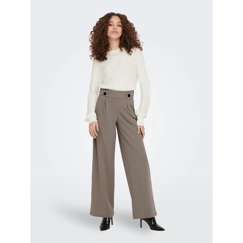 Jacqueline De Yong Graue Polyesterjeans und -hose