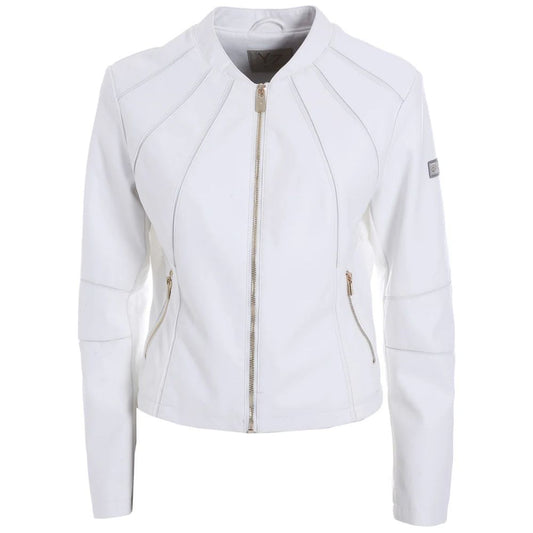 Yes Zee White Polyethylene Jackets &amp; Coat