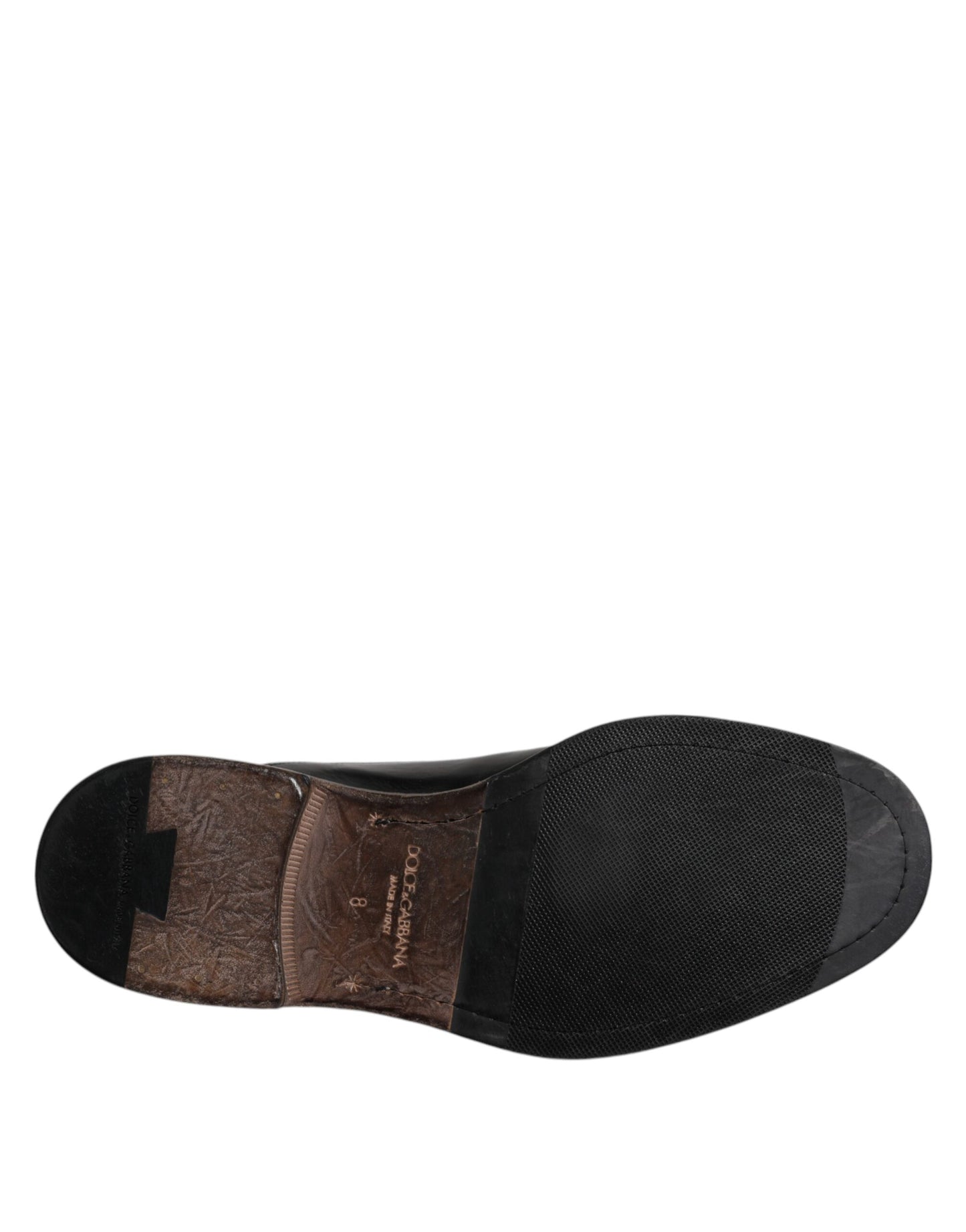 Dolce &amp; Gabbana – Derby-Schuhe aus schwarzem Leder für Herren