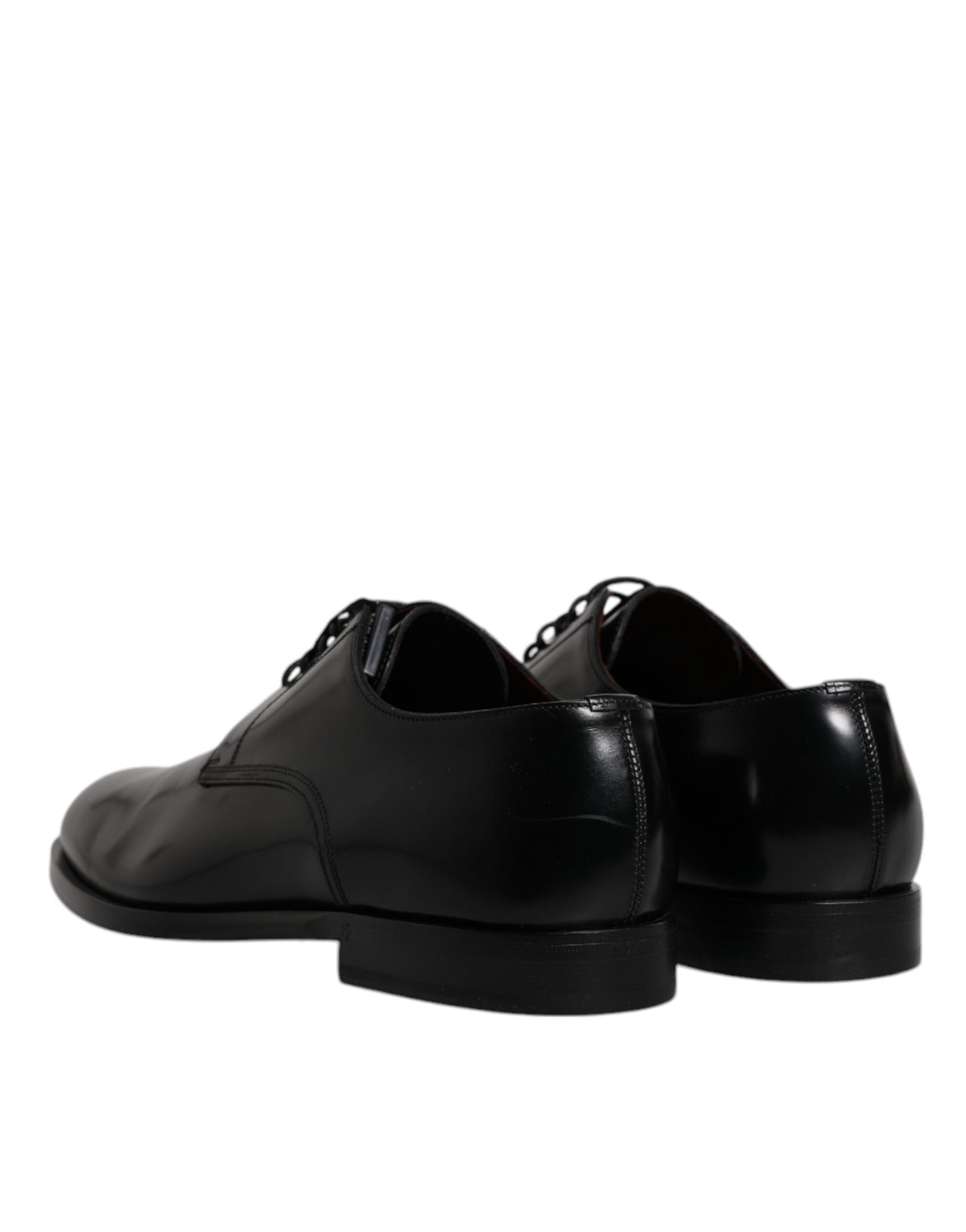 Dolce &amp; Gabbana – Derby-Schnürschuhe aus schwarzem Kalbsleder mit Schnürung