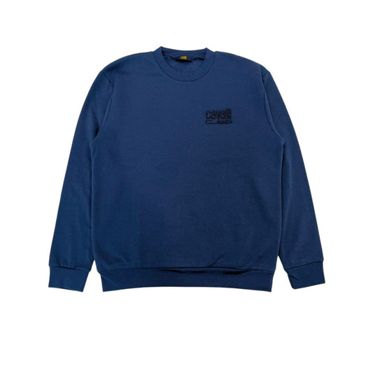 Cavalli Class Blue Polyester Men's Hoodie