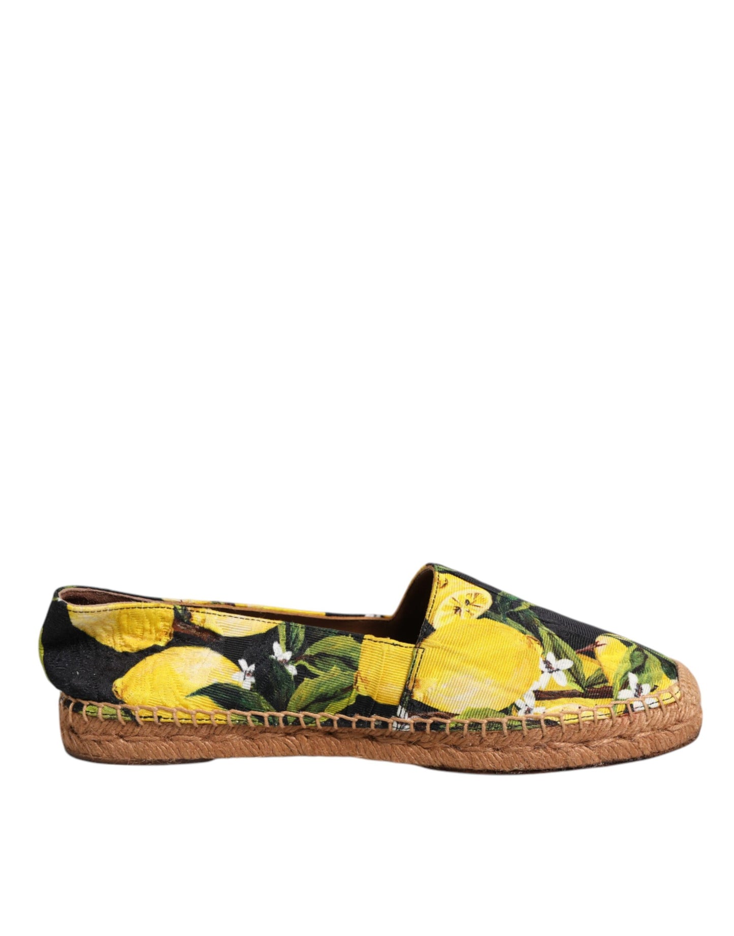 Dolce &amp; Gabbana – Mehrfarbige Zitronen-Espadrilles zum Hineinschlüpfen