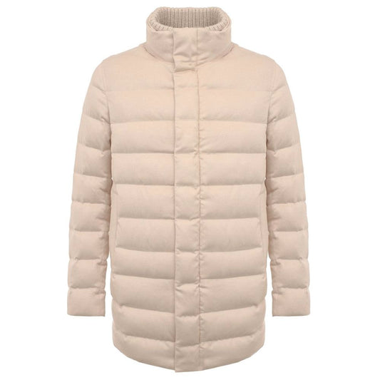 Giacca in seta beige Herno