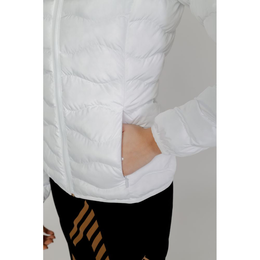 EA7 Emporio Armani White Polyester Jackets & Coat