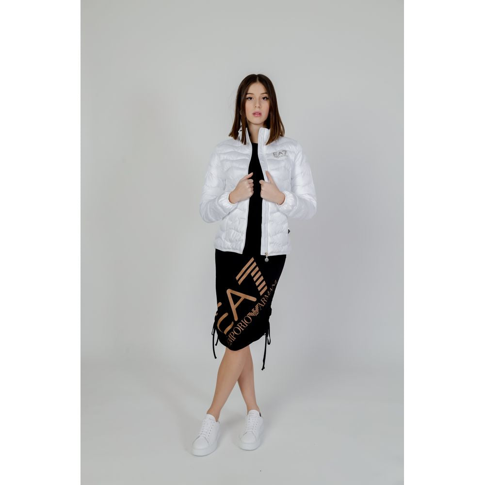 EA7 Emporio Armani White Polyester Jackets & Coat