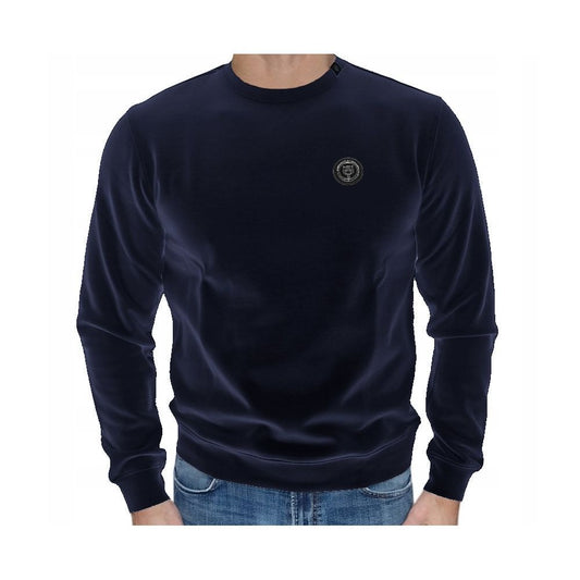 Maglione in cotone blu Plein Sport