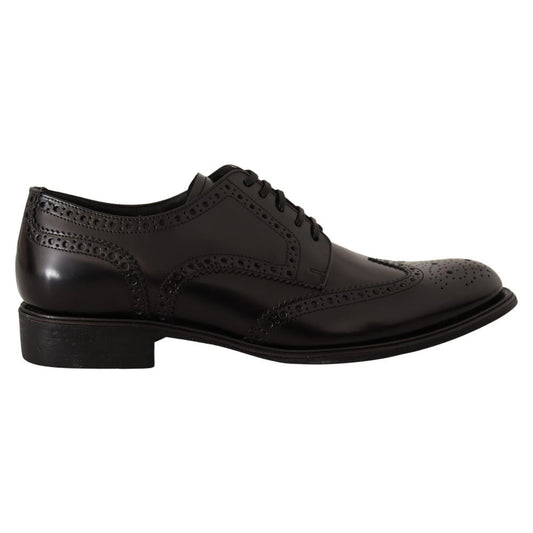 Dolce &amp; Gabbana Schwarzes Leder-Formal