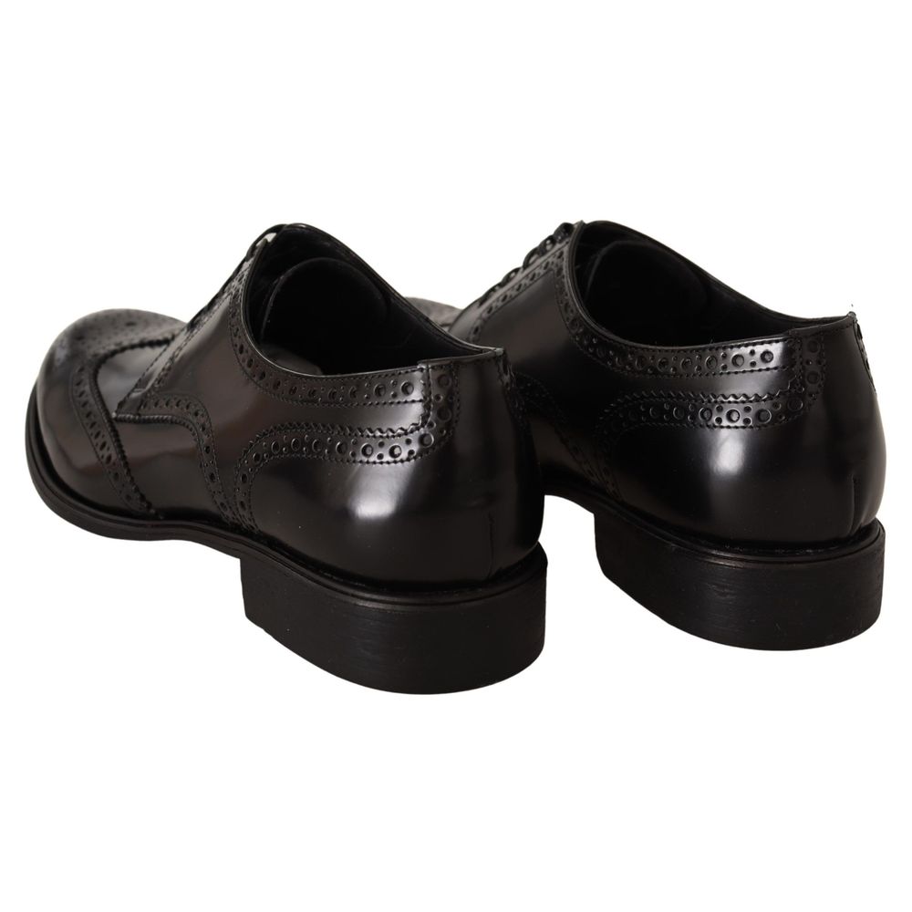 Dolce &amp; Gabbana Schwarzes Leder-Formal