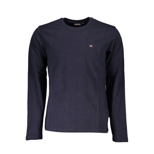 T-shirt in cotone blu Napapijri