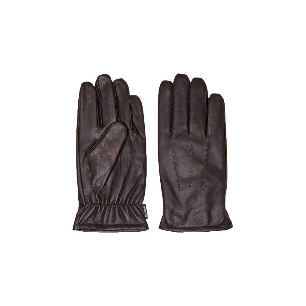 Only &amp; Sons – Braune Lederhandschuhe