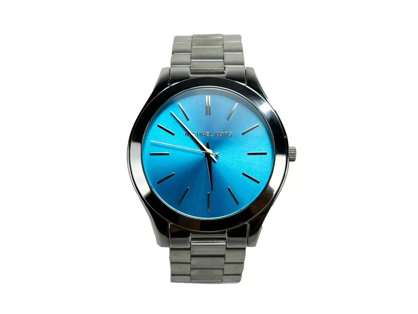 Michael Kors Slim Runway Edelstahluhr Blau Silber MK3292