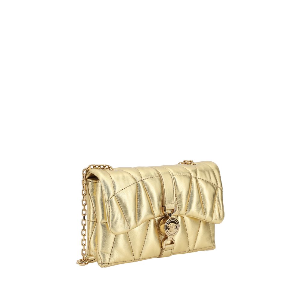 Borsa a tracolla Versace Kleio Mini in pelle di agnello
