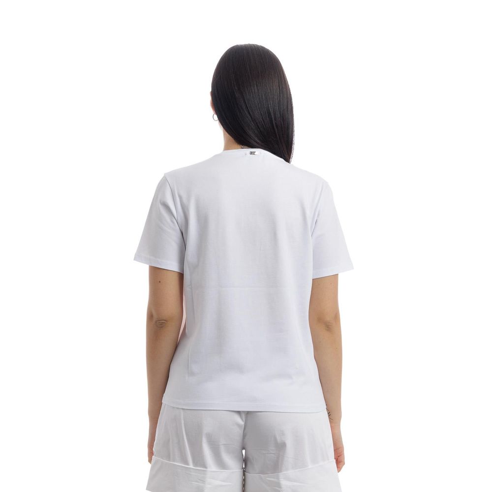 Top e t-shirt in cotone bianco Herno