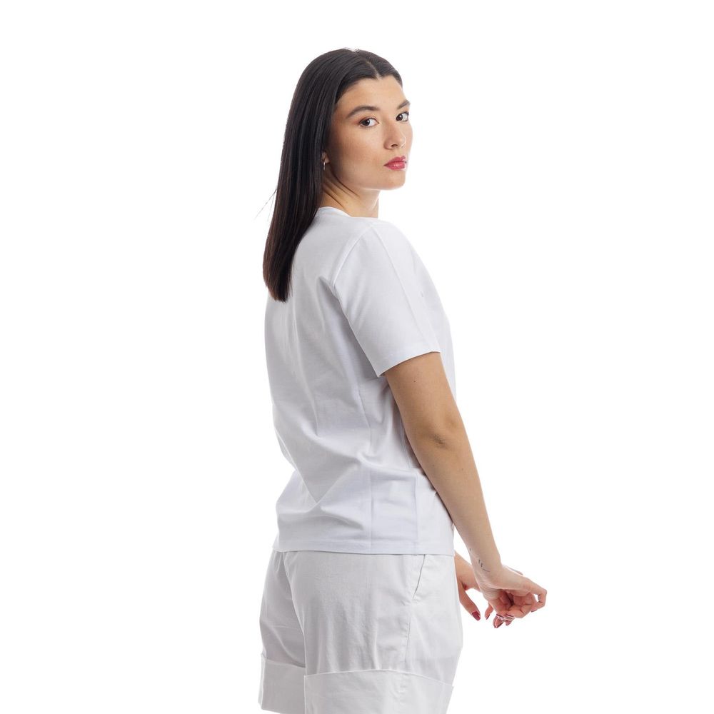Top e t-shirt in cotone bianco Herno