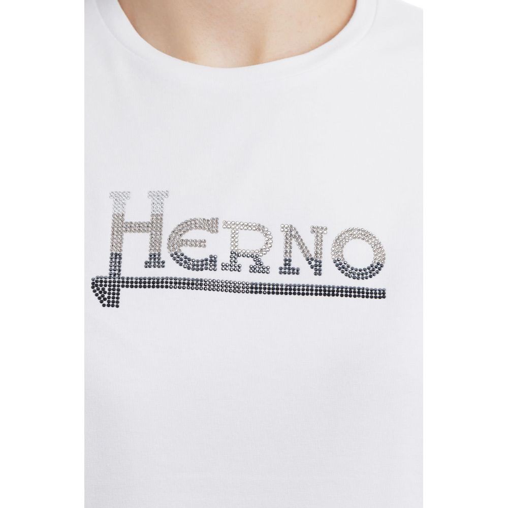 Top e t-shirt in cotone bianco Herno