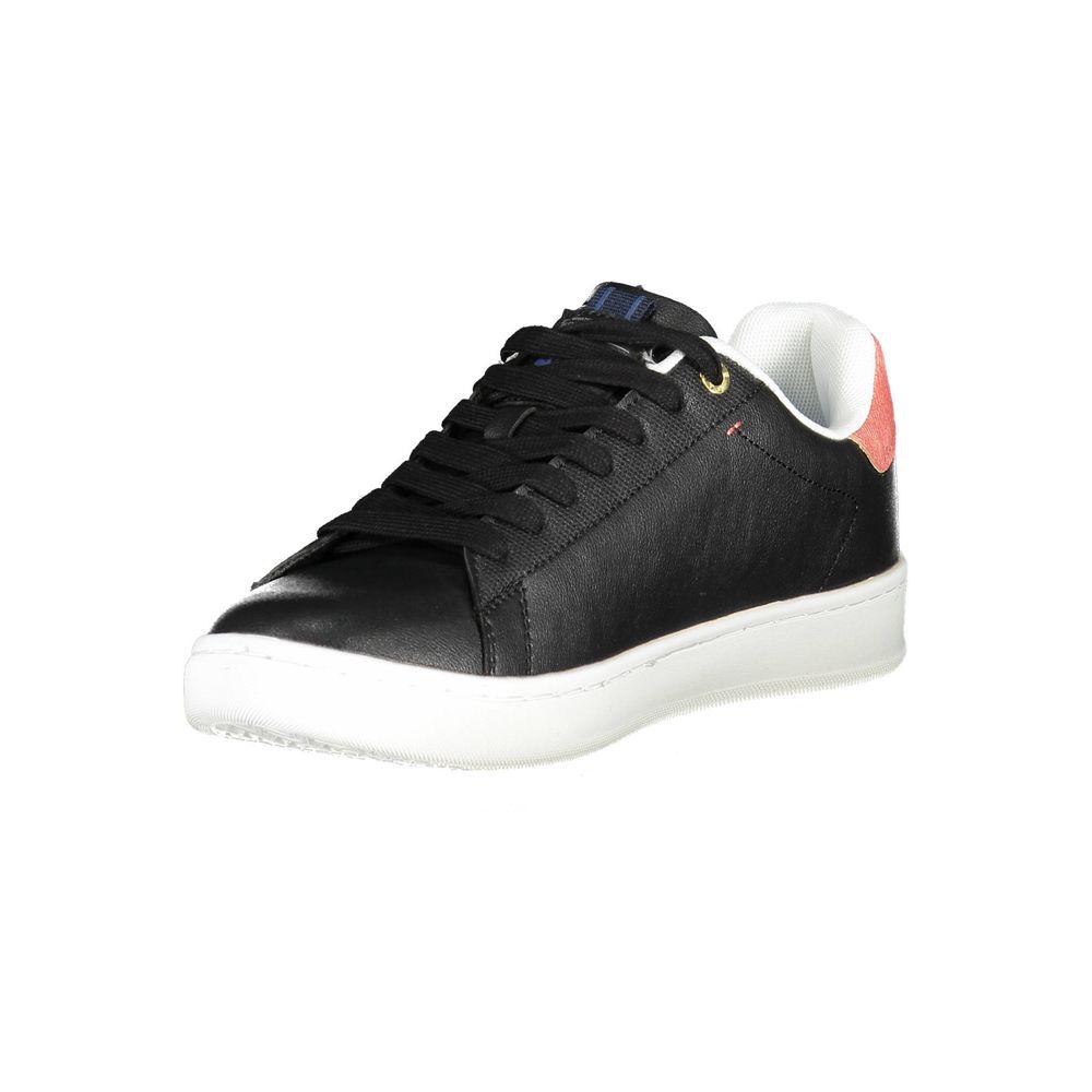 Gas Black Artificial Leather Sneaker