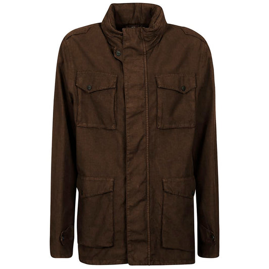 Giacca in lino marrone Herno