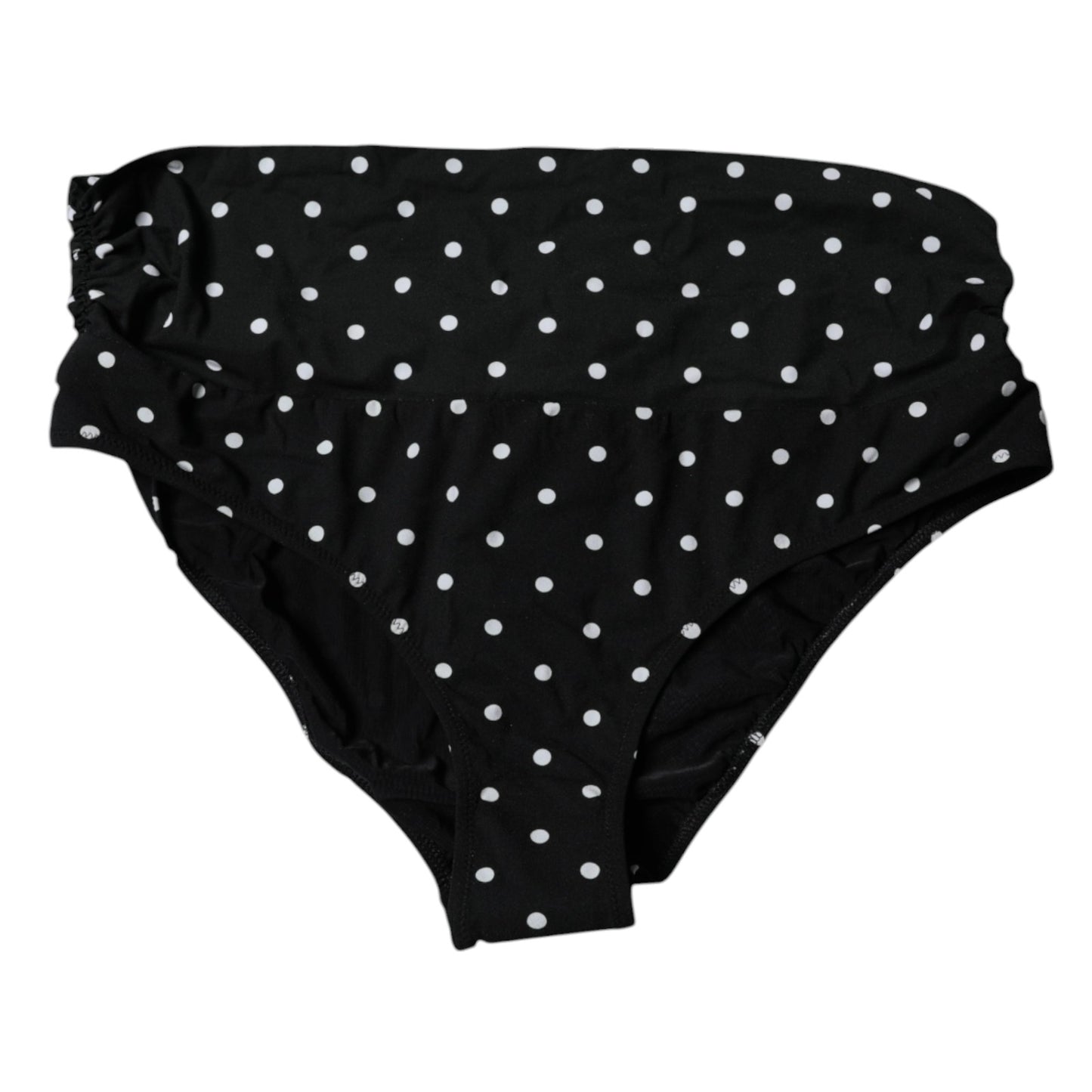 Dolce &amp; Gabbana – Schwarzer Badeanzug mit Punkten, Bikinihose, Bademode