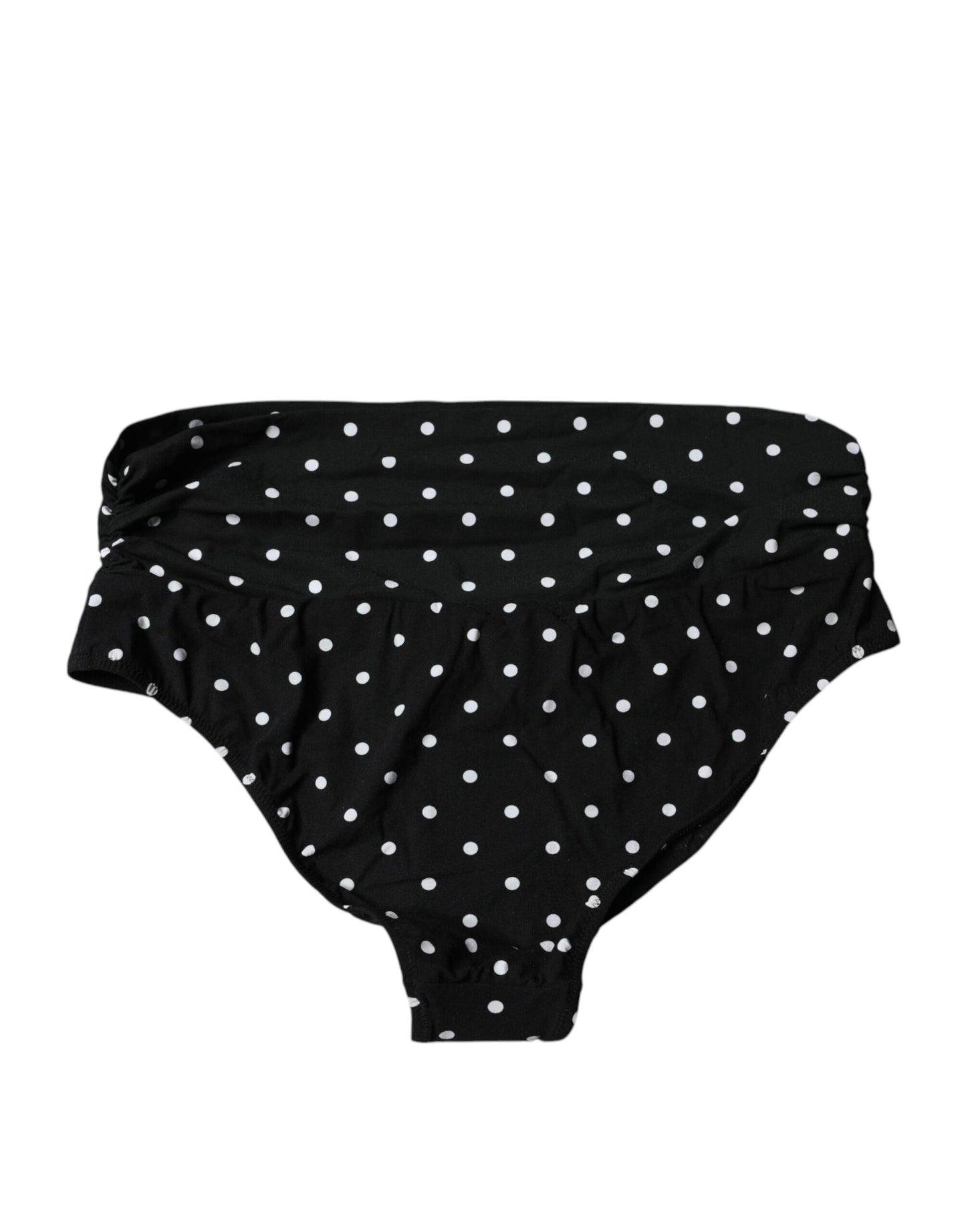 Dolce &amp; Gabbana – Schwarzer Badeanzug mit Punkten, Bikinihose, Bademode