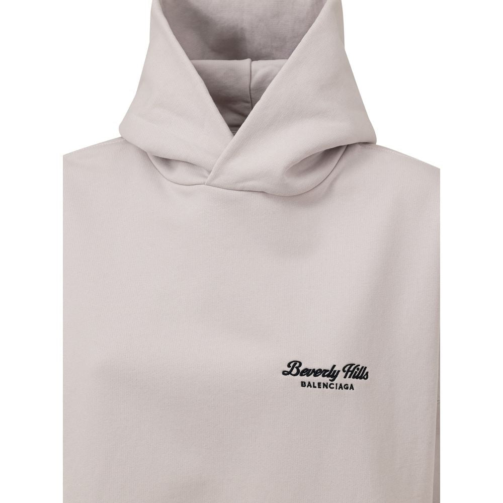 Maglione in cotone grigio Balenciaga