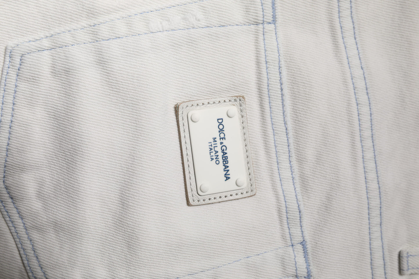 Dolce &amp; Gabbana – Weiße Skinny-Jeans aus Stretch-Baumwolle