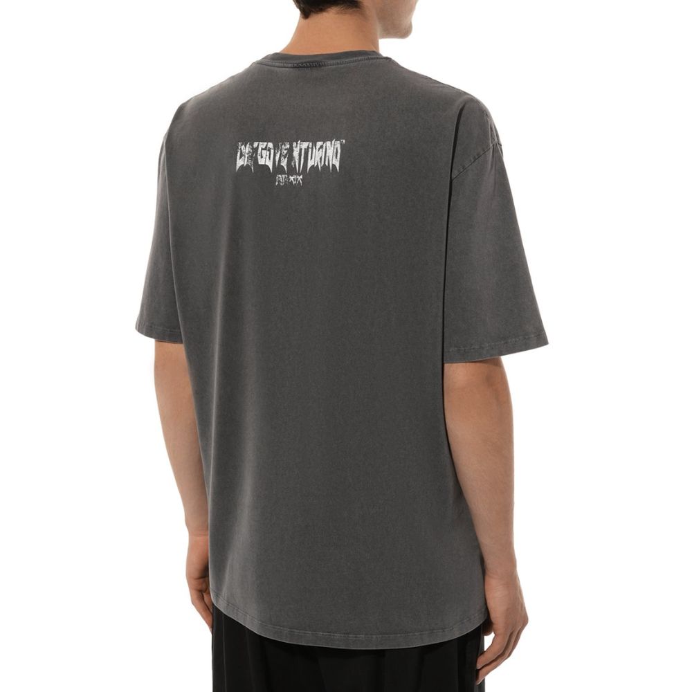 T-shirt Diego Venturino in cotone grigio