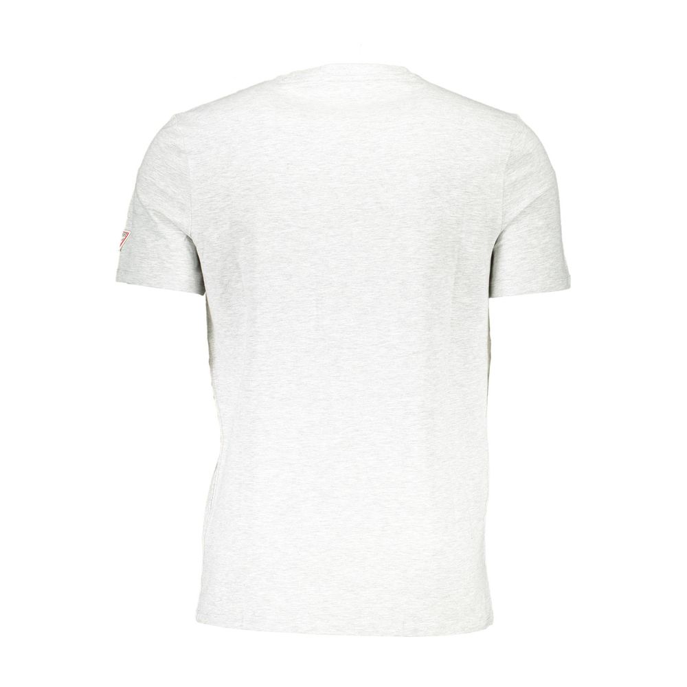 T-shirt da uomo in cotone grigio Guss Jeans