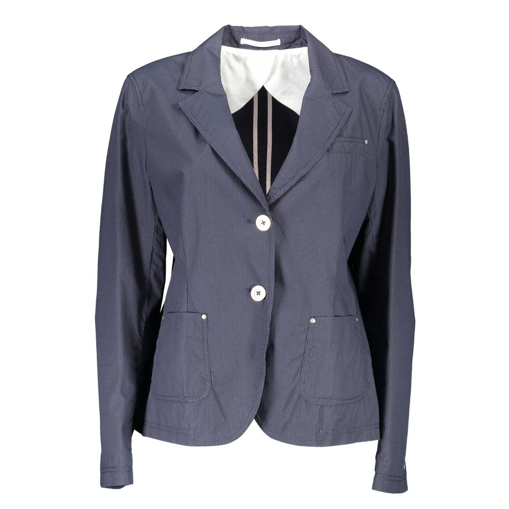 Gant Blue Cotton Women Blazer