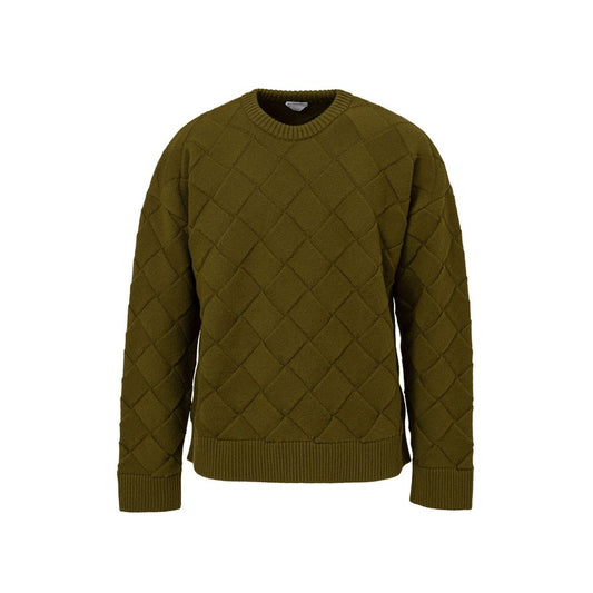 Maglione in lana verde Bottega Veneta