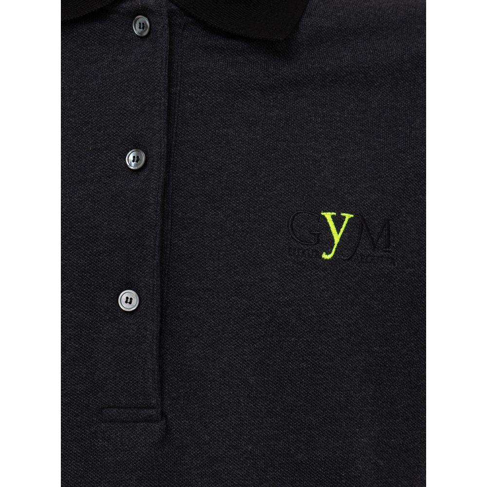 Fendi Schwarzes Poloshirt aus Baumwolle