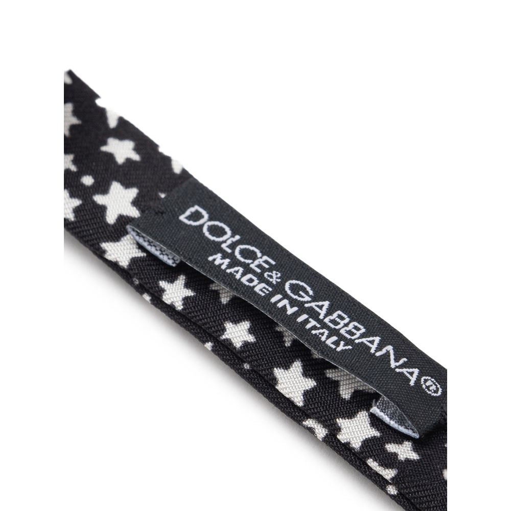 Dolce &amp; Gabbana Black Silk Ties &amp; Bowty