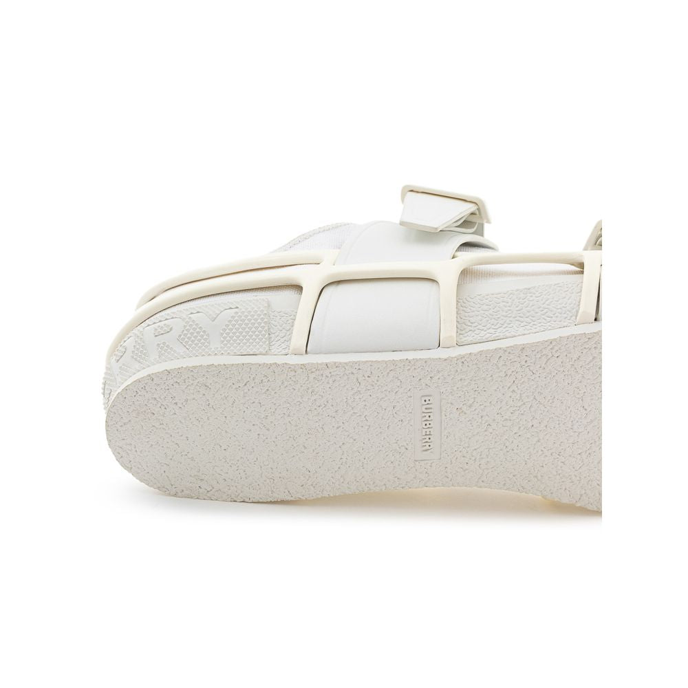 Burberry – Weiße Baumwoll-Sneaker