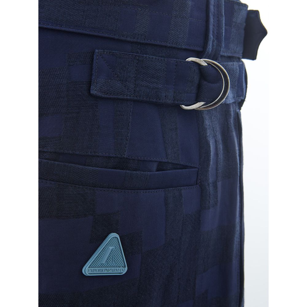 Jeans e pantaloni in lino blu Emporio Armani