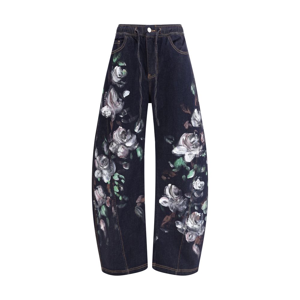 Jeans mit Blumenmuster „Ella“