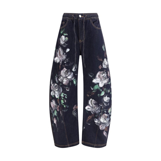 Jeans mit Blumenmuster „Ella“