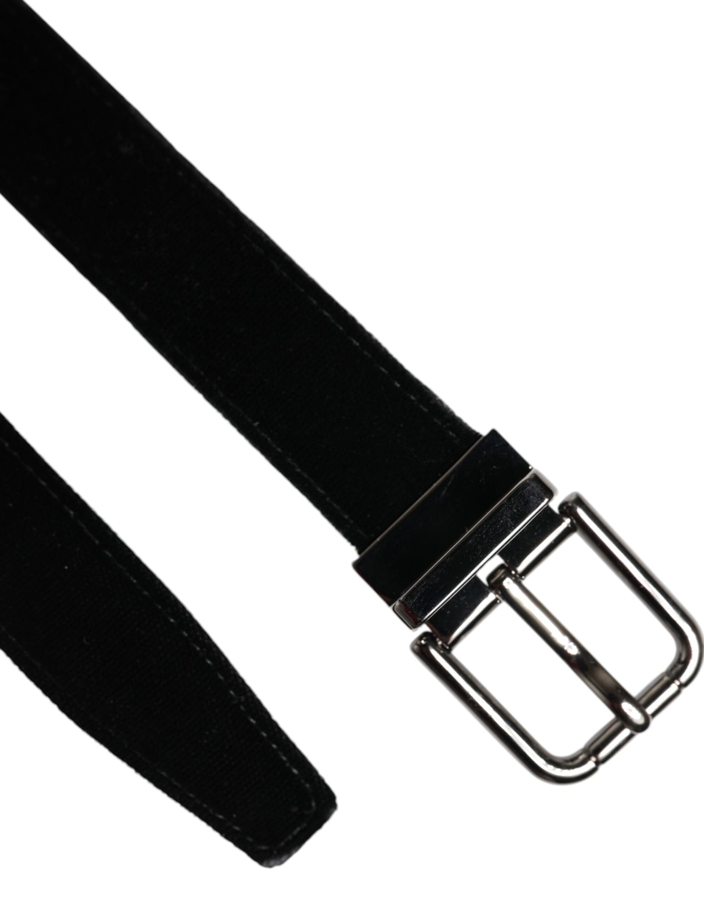 Cintura classica con fibbia in metallo in pelle nera Dolce &amp; Gabbana
