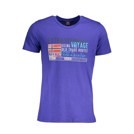 Norwegen 1963 Blaues Baumwoll-T-Shirt