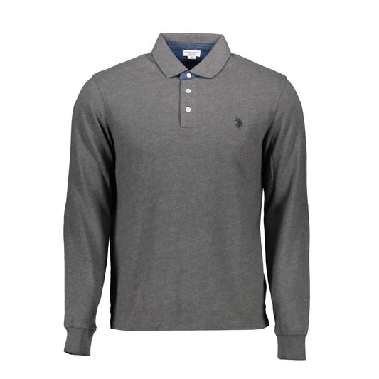 US POLO ASSN. Graues Poloshirt aus Baumwolle für Herren