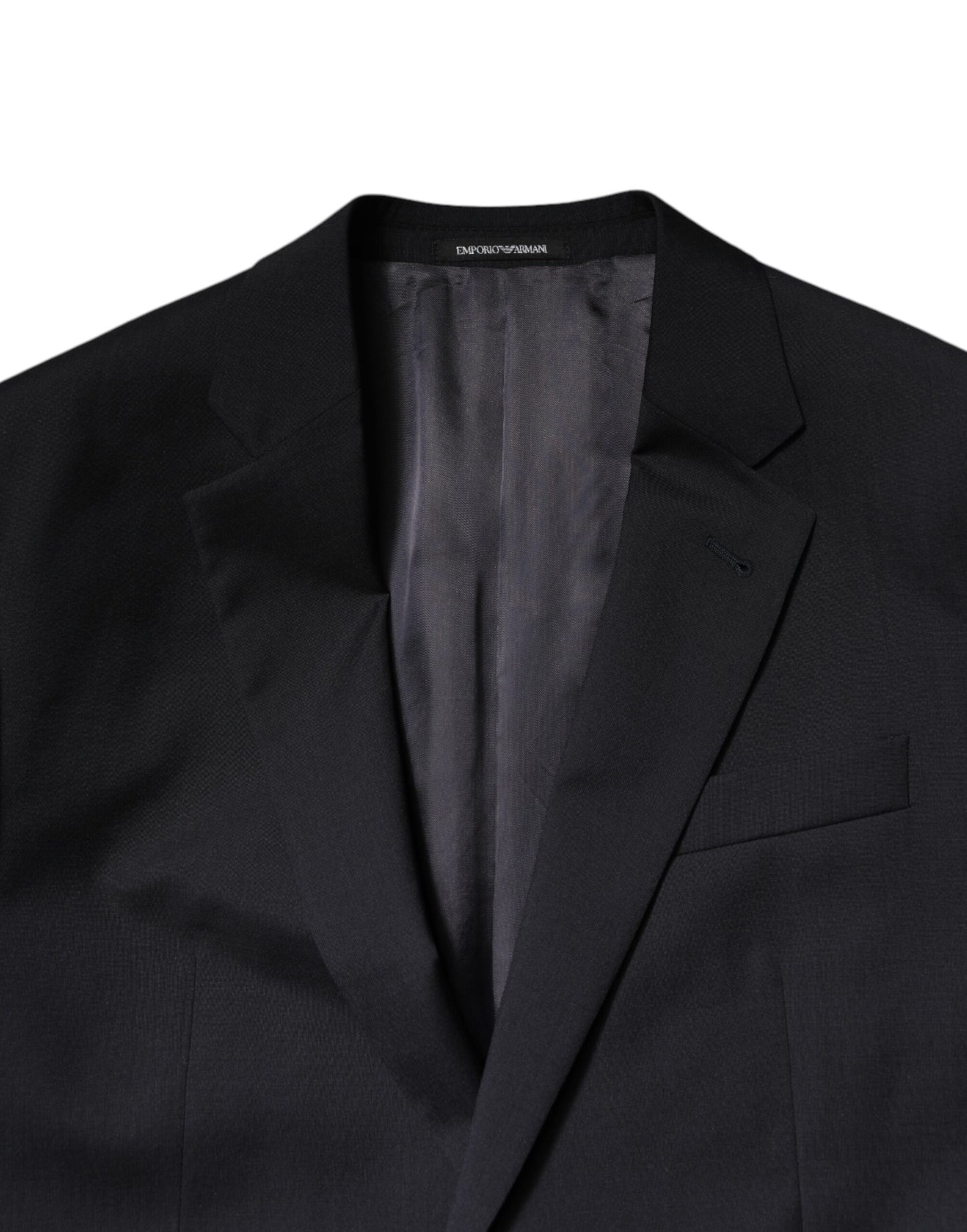 Emporio Armani – Schwarzer, einreihiger, formeller, zweiteiliger Anzug