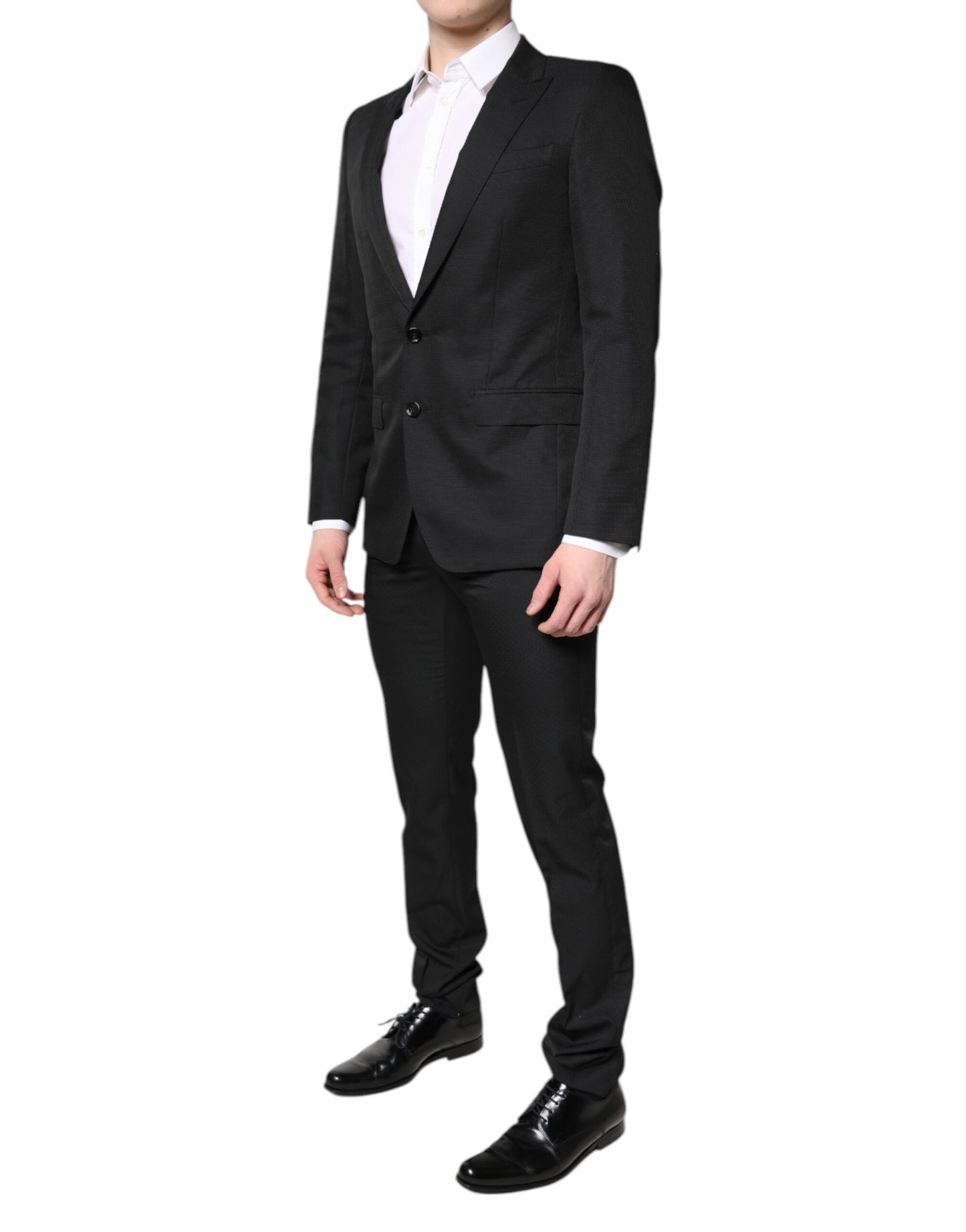 Dolce &amp; Gabbana – Schwarzer, einreihiger, formeller, zweiteiliger Anzug