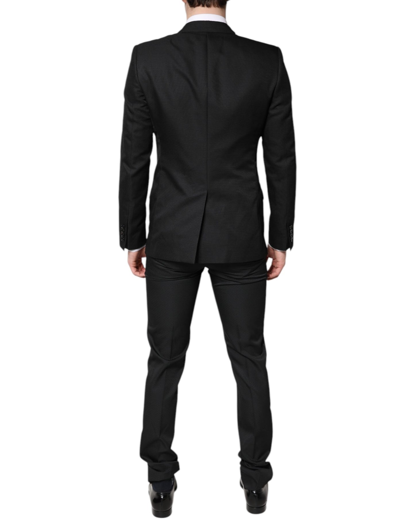 Dolce &amp; Gabbana – Schwarzer, einreihiger, formeller, zweiteiliger Anzug