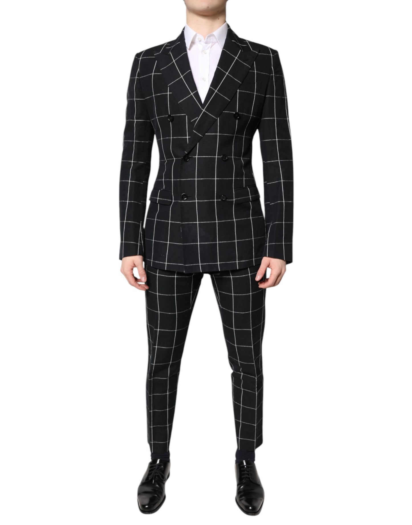 Dolce &amp; Gabbana – Schwarzer, zweireihiger TAORMINA-Anzug
