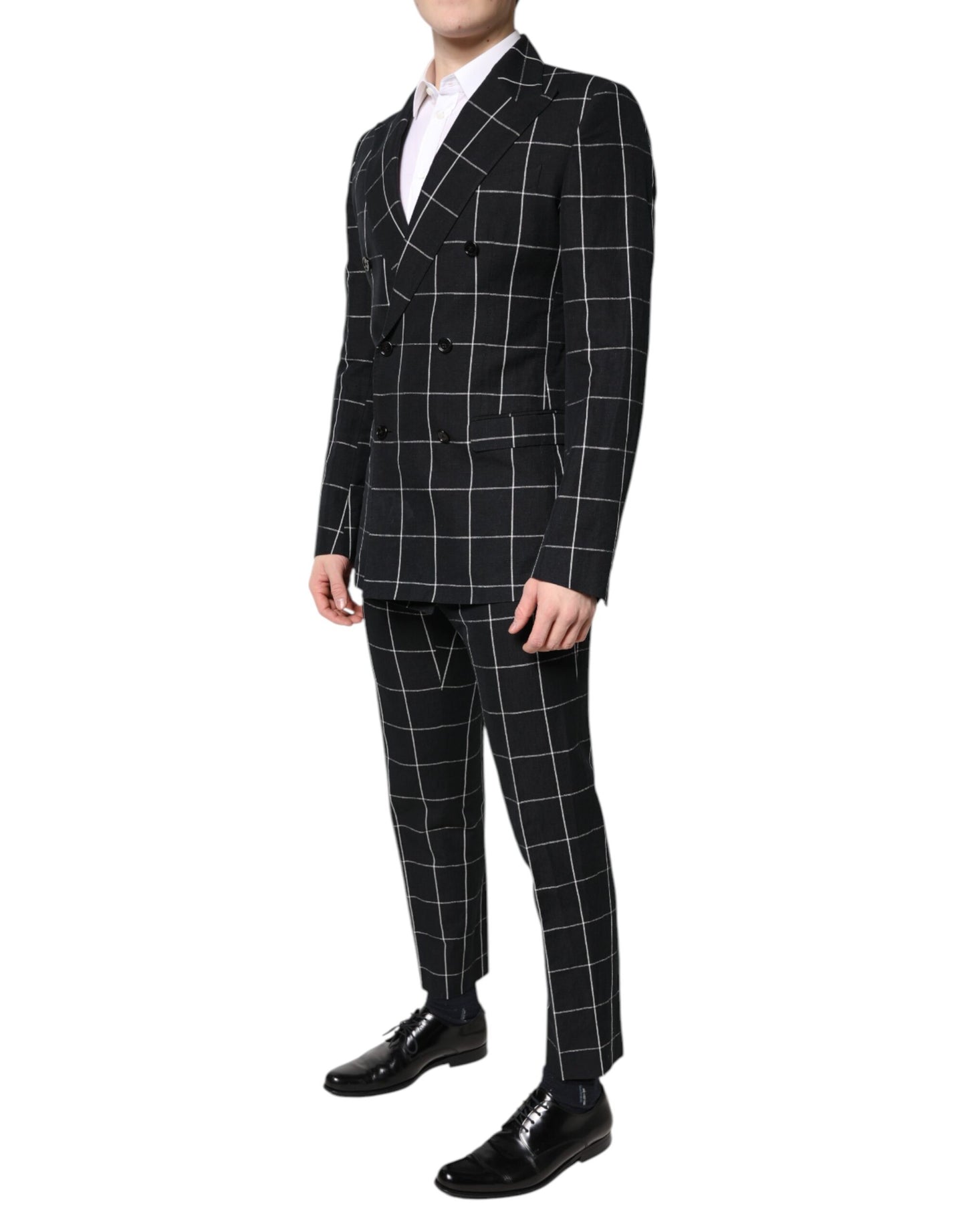 Dolce &amp; Gabbana – Schwarzer, zweireihiger TAORMINA-Anzug