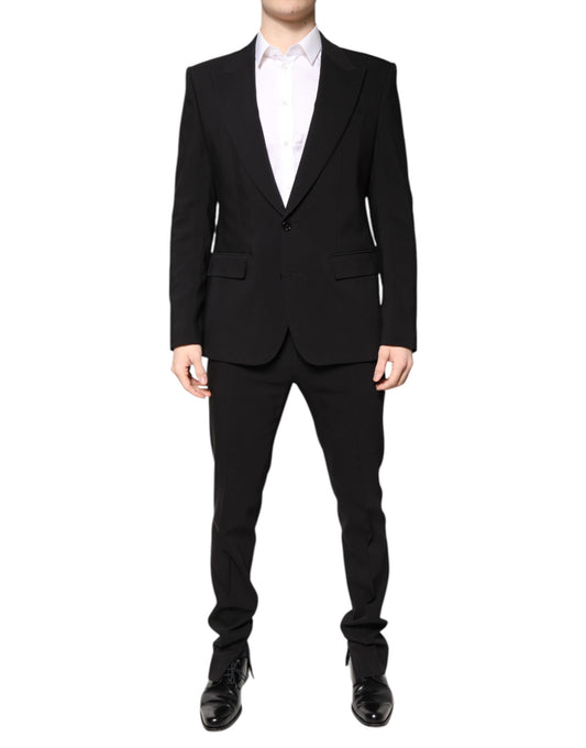Dolce &amp; Gabbana – Mehrfarbiger 2-teiliger Anzug aus Polyester-Jacquard