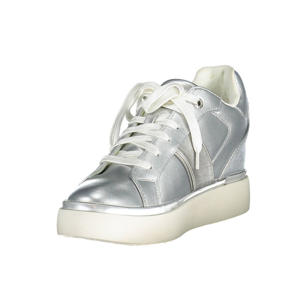 US POLO ASSN. Silberne Polyester Damen Sneaker