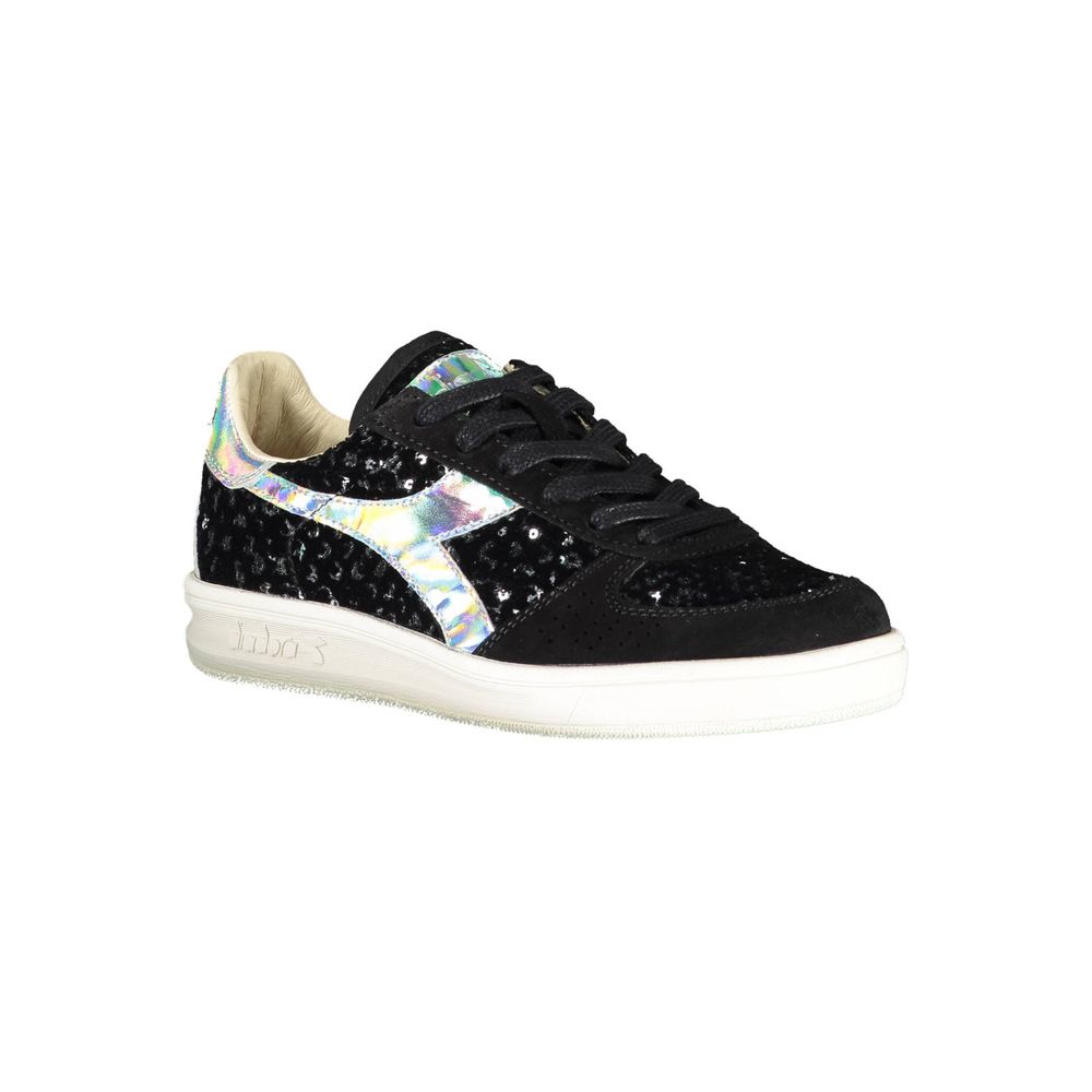 Diadora Damen-Sneaker aus schwarzem Leder