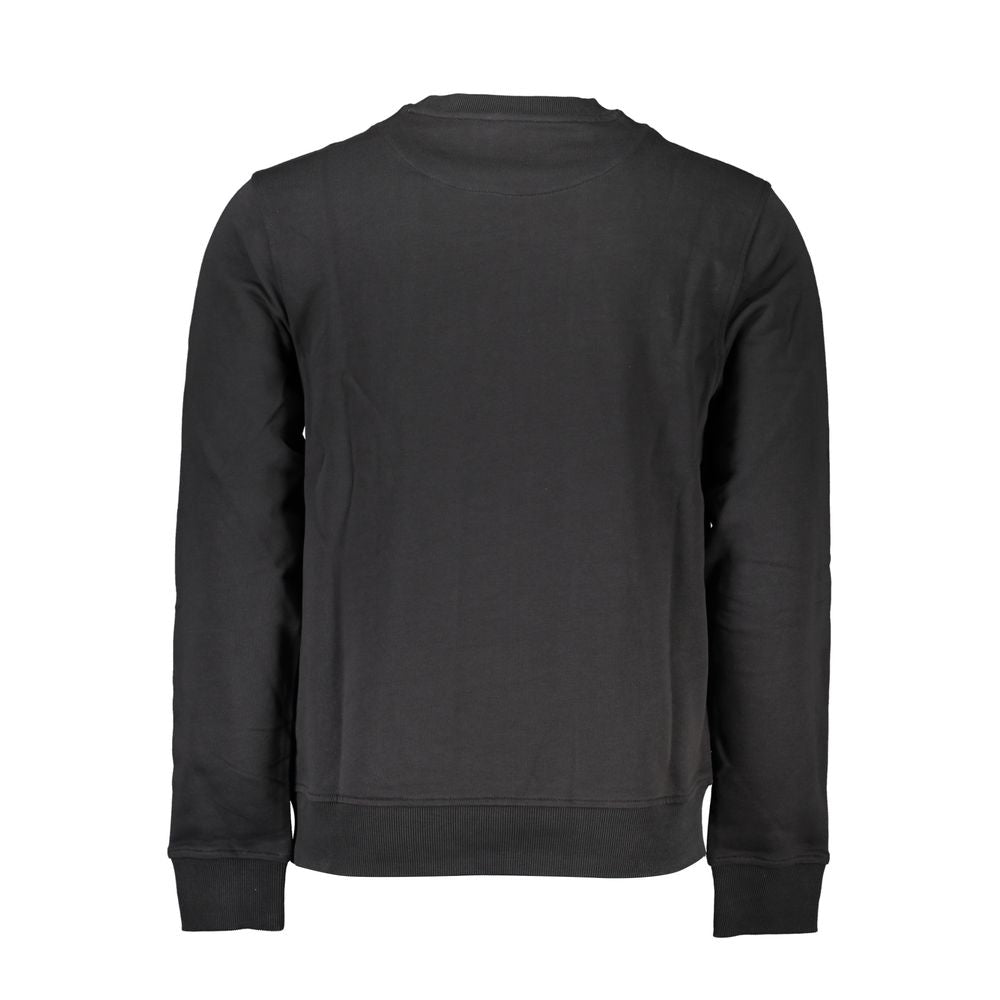 Harmont &amp; Blaine – Schlankes, schwarzes Langarm-Sweatshirt mit Rundhalsausschnitt